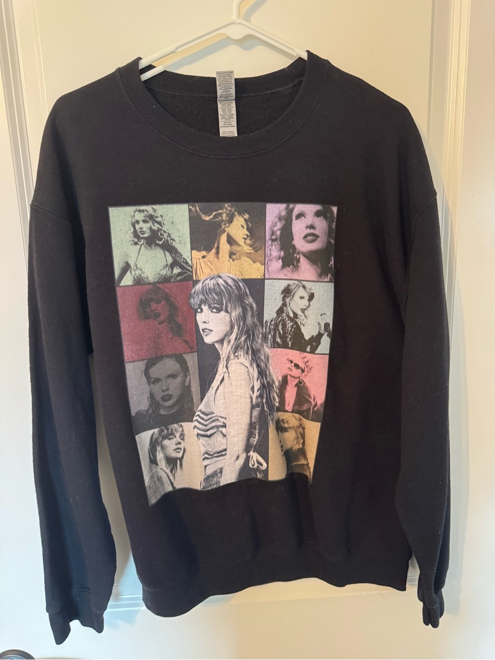 Taylor Swift The Eras Tour Black Crewneck Sweatshirt